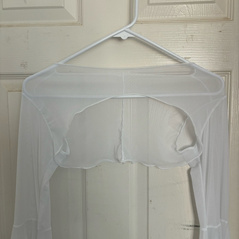 Freedom Rave Wear white bell sleeves